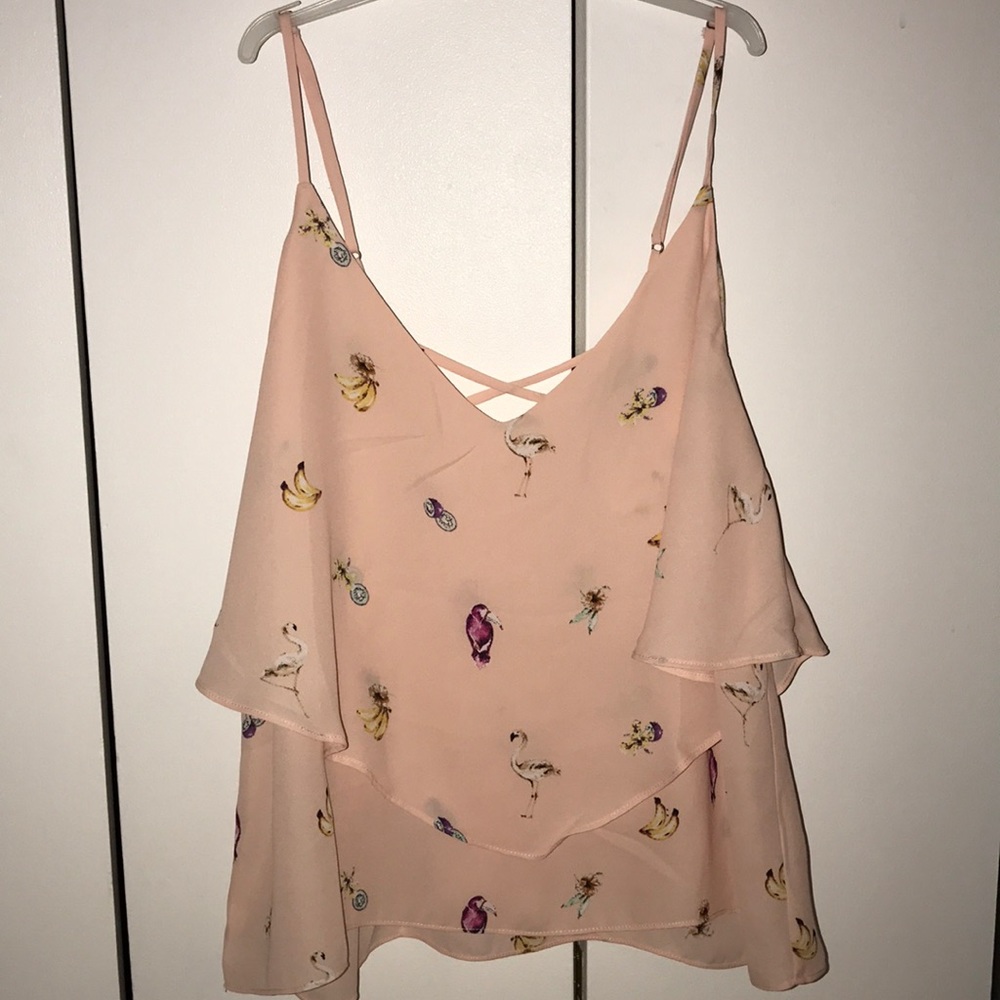 Light pink tank top blouse